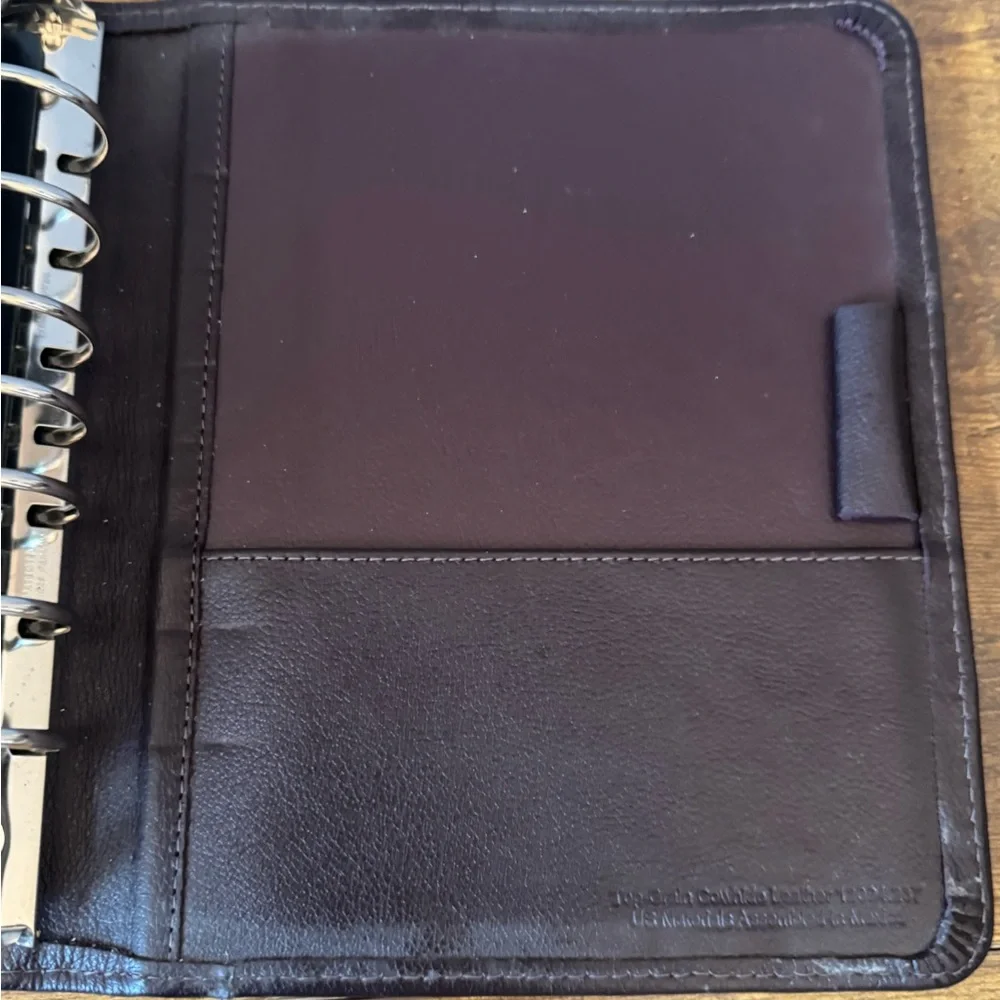 Vintage Franklin Quest Classic 7 Ring‎ Leather Planner Hole Punch Inserts